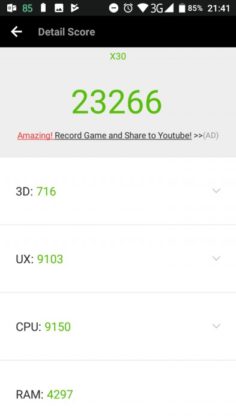 X30 AnTuTu Benchmark