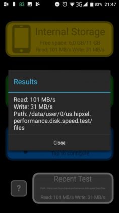 X30 Disk Speed Test