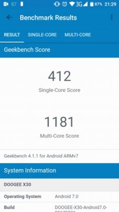 X30 GeekBench