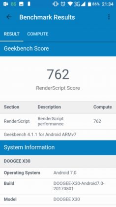 X30 GeekBench