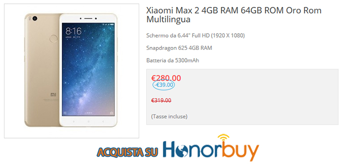 Xiaomi Mi Max 2 recensione