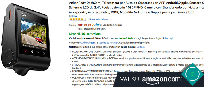 Anker Roav DashCam C1 recensione