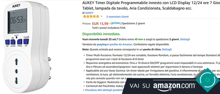 Aukey Presa da muro programmabile recensione