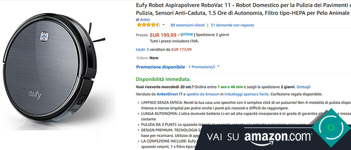 Eufy RoboVac 11 robot pulitore recensione