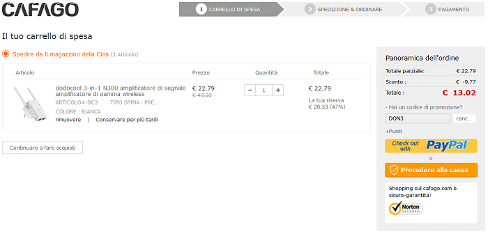Dodocool Amplificatore di segnale offerta Cafago