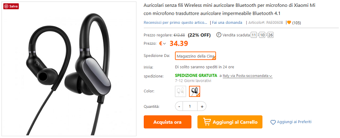 Xiaomi Mi Sports promozione TomTop