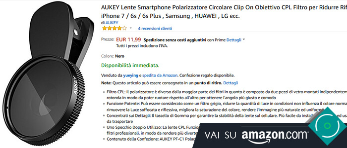 Aukey Lente Polarizzata PF-C1 Recensione