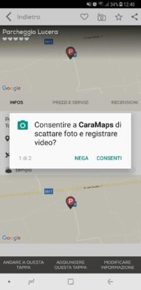 CaraMaps app viaggiare camper recensione
