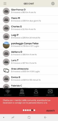 CaraMaps app viaggiare camper recensione