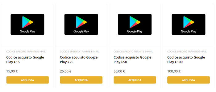 Gift Card Google Play