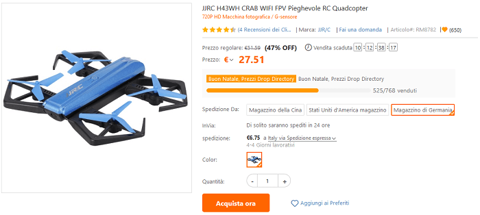 JJRC H43WH flash sale TomTop