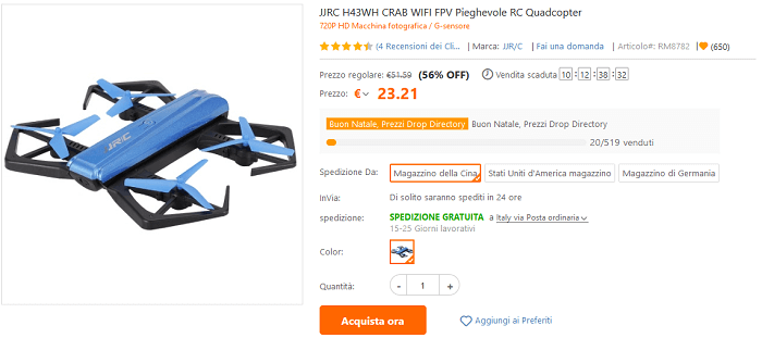 JJRC H43WH flash sale TomTop