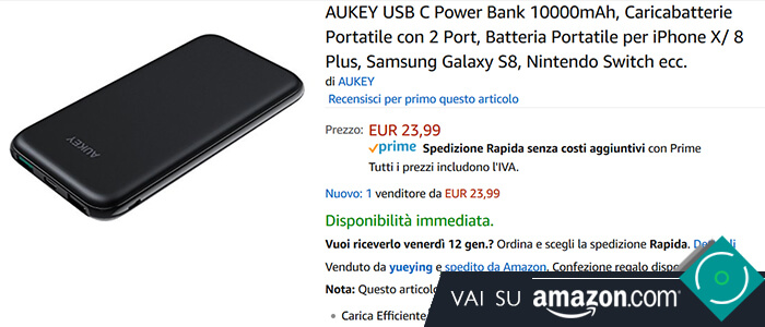 Aukey Powerbank PB-Y16 recensione