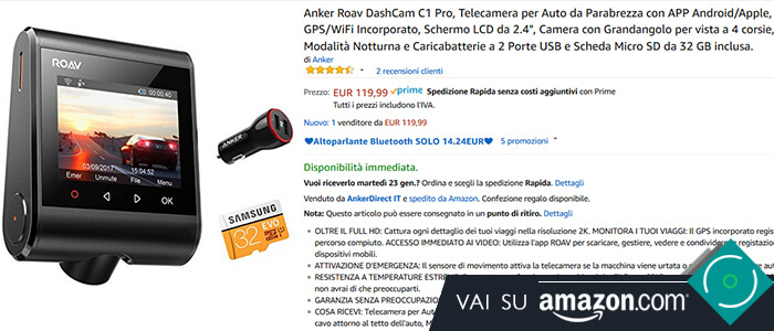 Roav DashCam C1 Pro recensione