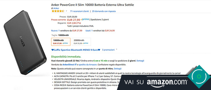 Anker PowerCore II Slim 10000 recensione