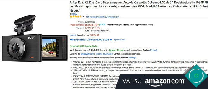 Roav DashCam C2 recensione