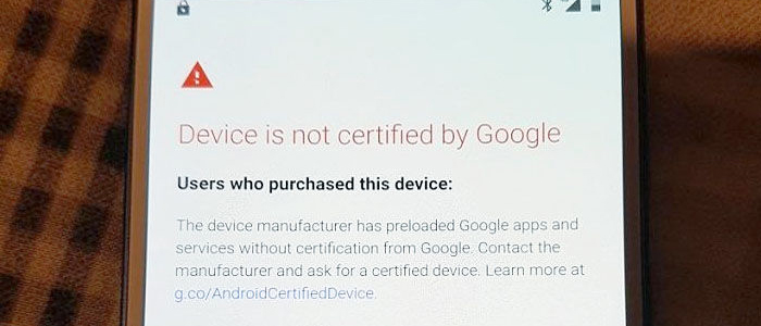 Dispositivi non certificati Google