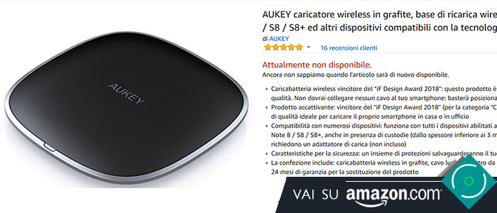 Aukey Caricatore Wireless LC-C5 recensione