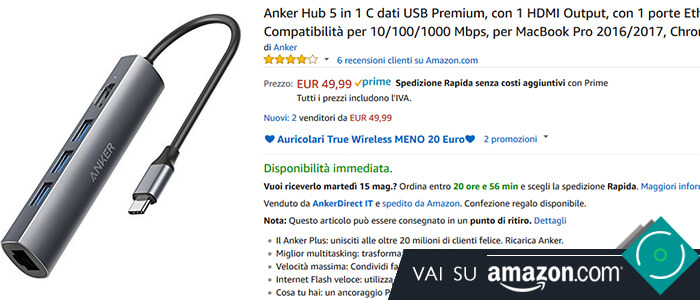 Anker Hub USB-C recensione