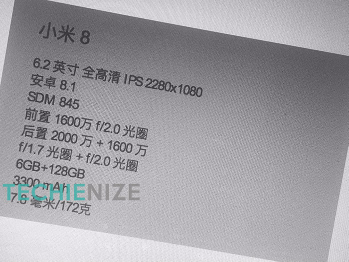 Xiaomi Mi 8