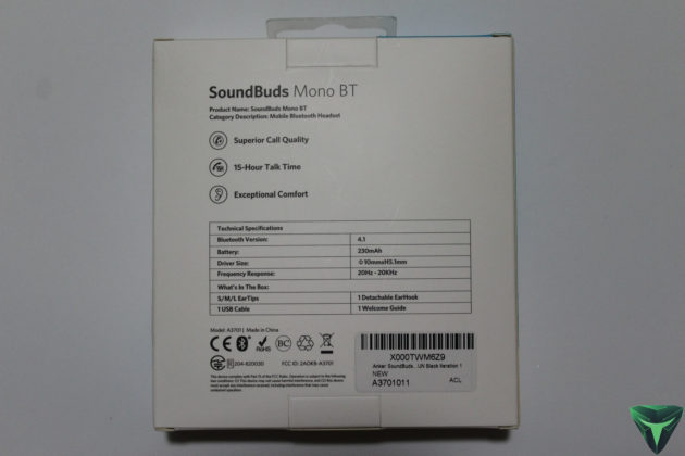 Anker SoundBuds Mono BT recensione