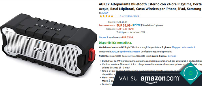 Aukey SoundTank recensione