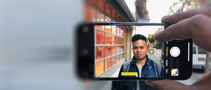 Smartphone modalità ritratto