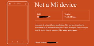 Smartphone Xiaomi contraffatto