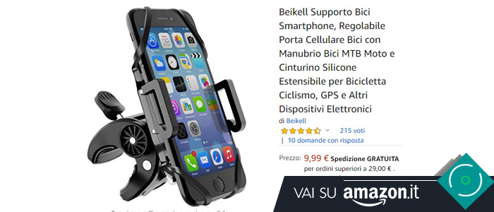Sostegno smartphone bici