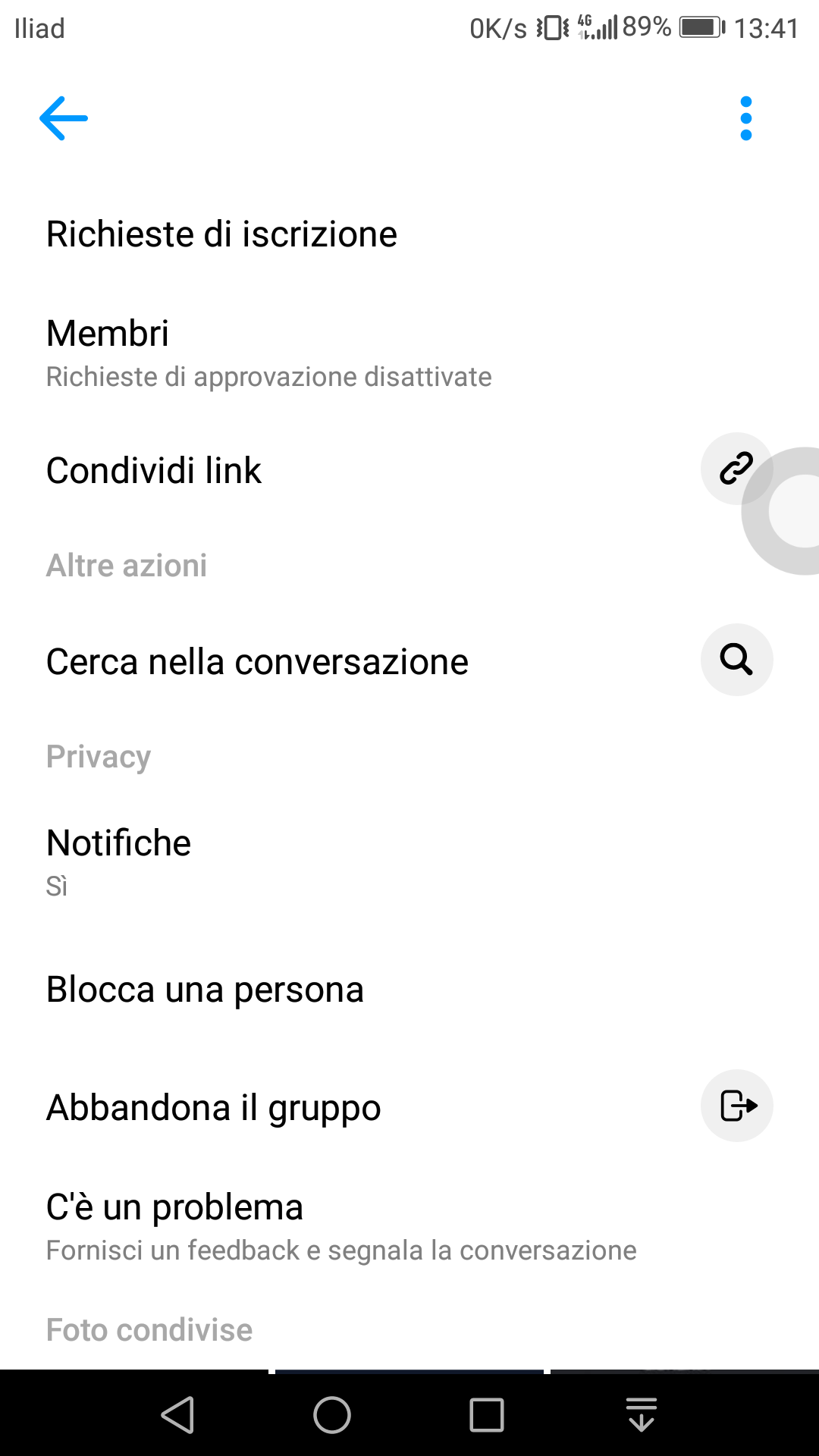 app di messaggistica Android