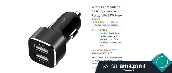 Caricabatterie da auto Jetech