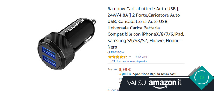 Caricabatterie da auto Rampow