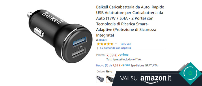 Caricabatterie da auto Beikell