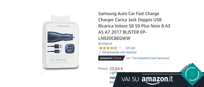 Caricabatterie da auto Samsung