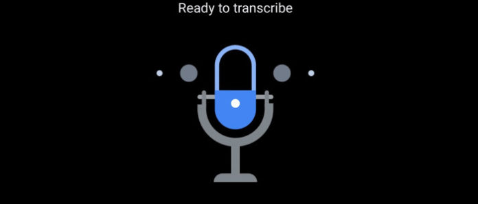 Google Live Transcribe