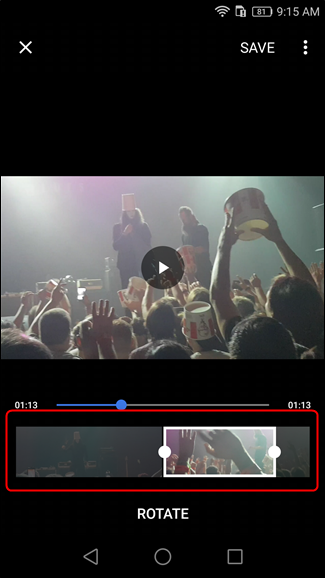 Come tagliare un video su Android