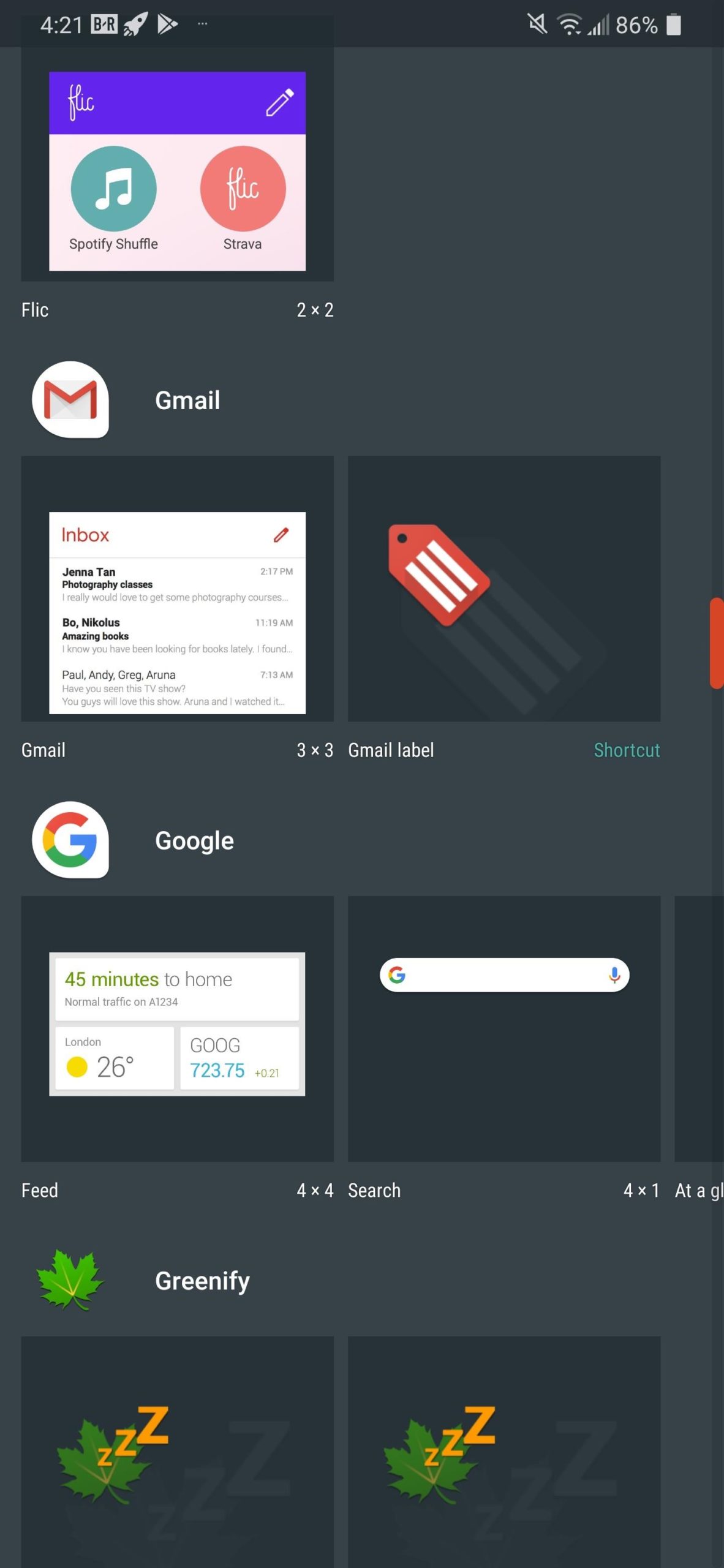 Aprire una specifica cartella Gmail dalla home