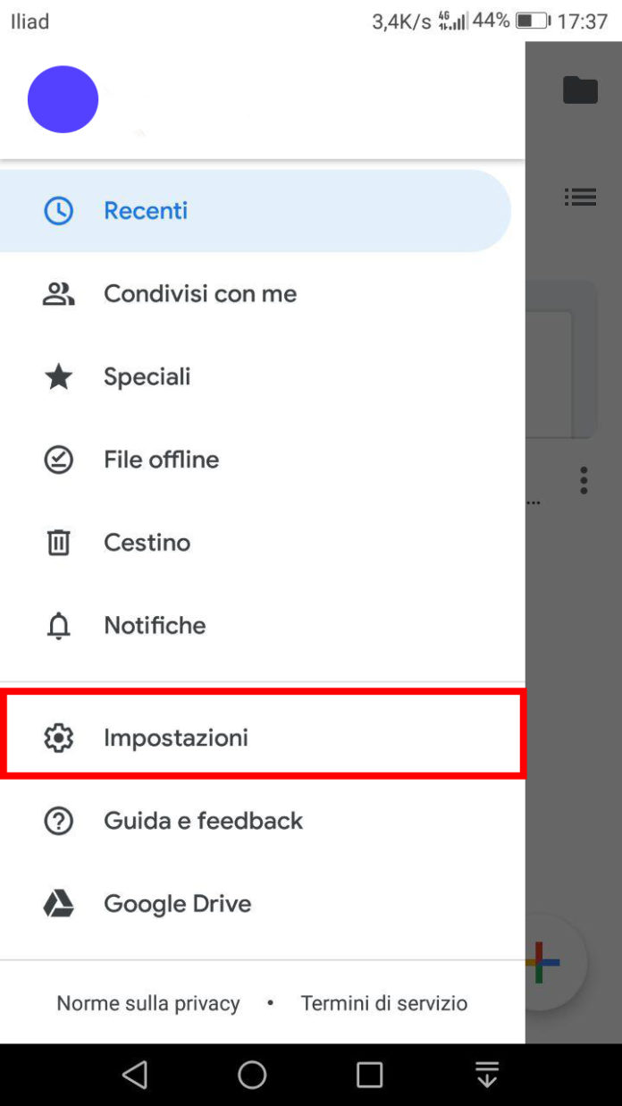Controlla Le Impostazioni Di Connessione Nella Google