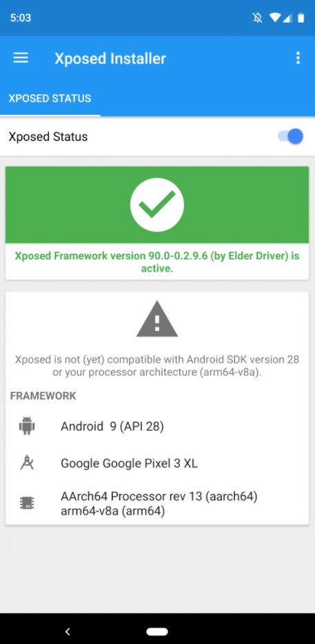 Xposed Framework android 9