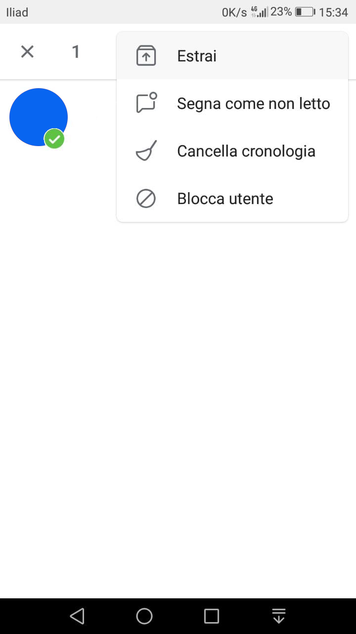 nascondere le conversazioni