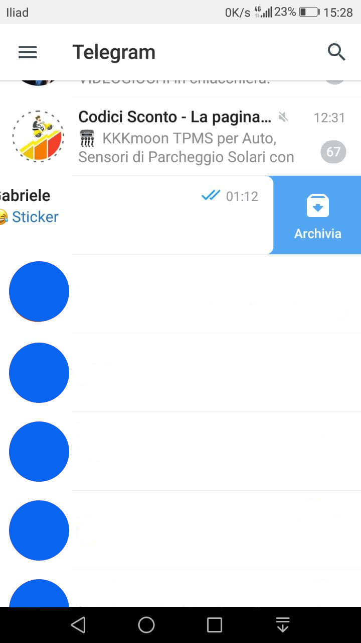 nascondere le conversazioni