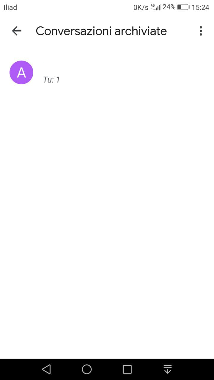 nascondere le conversazioni