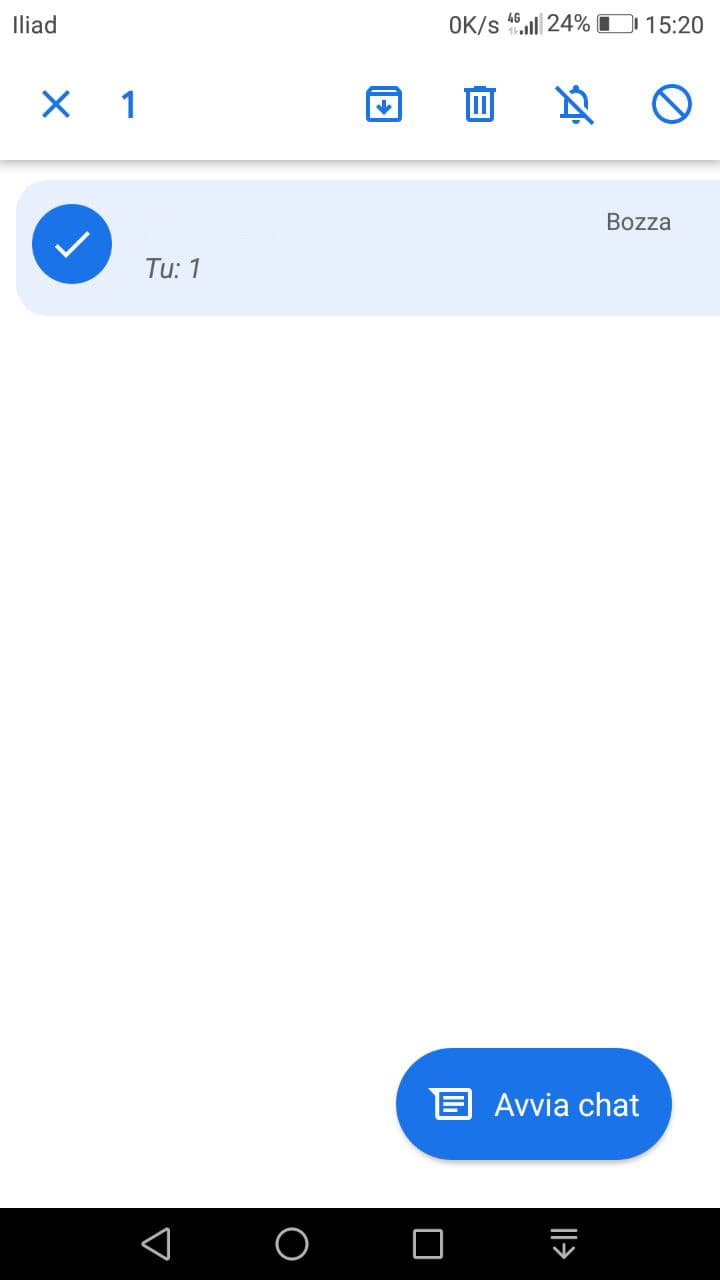 nascondere le conversazioni