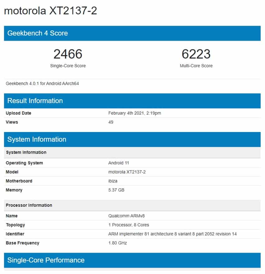 Motorola Ibiza