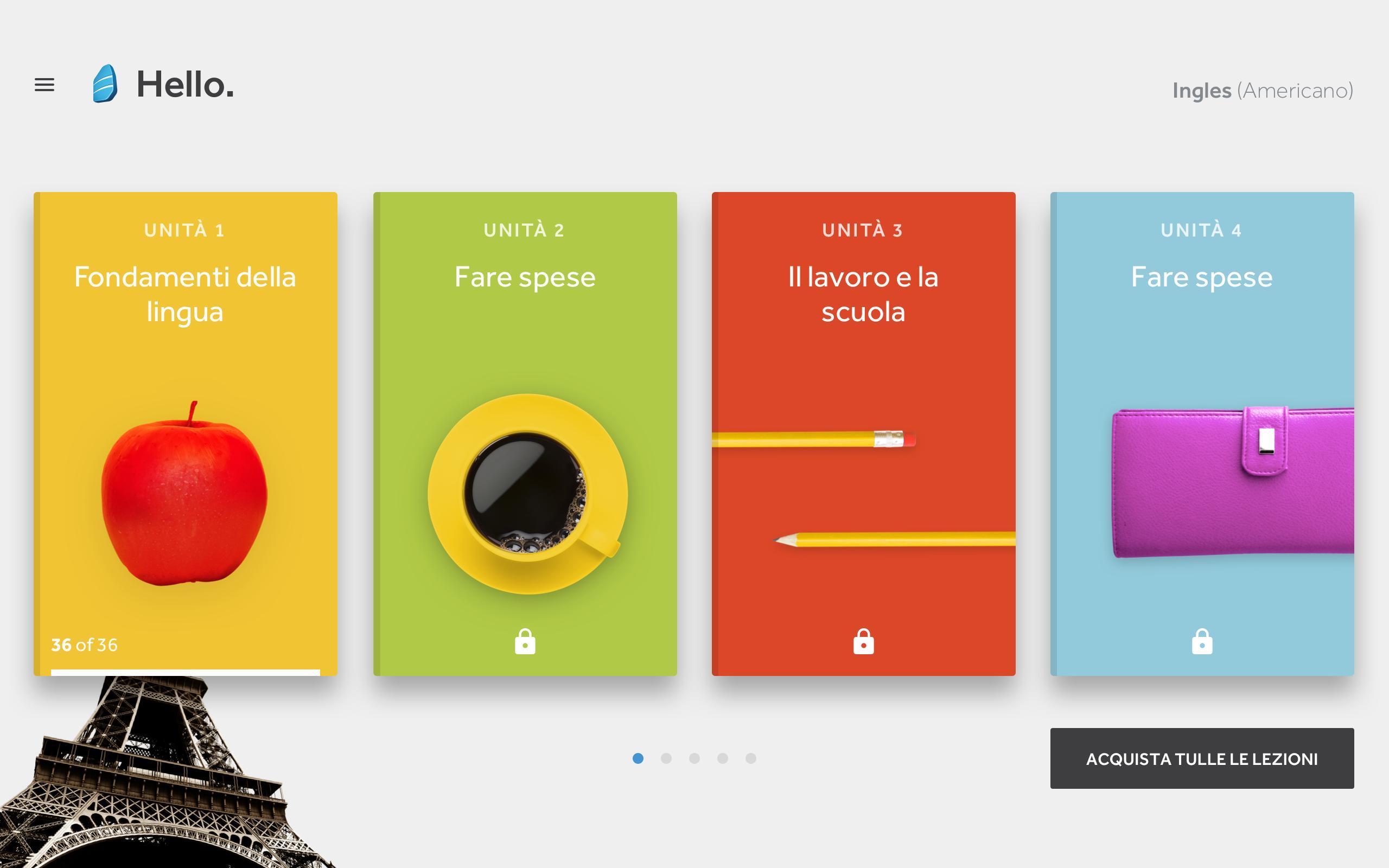rosetta stone imparare una lingua