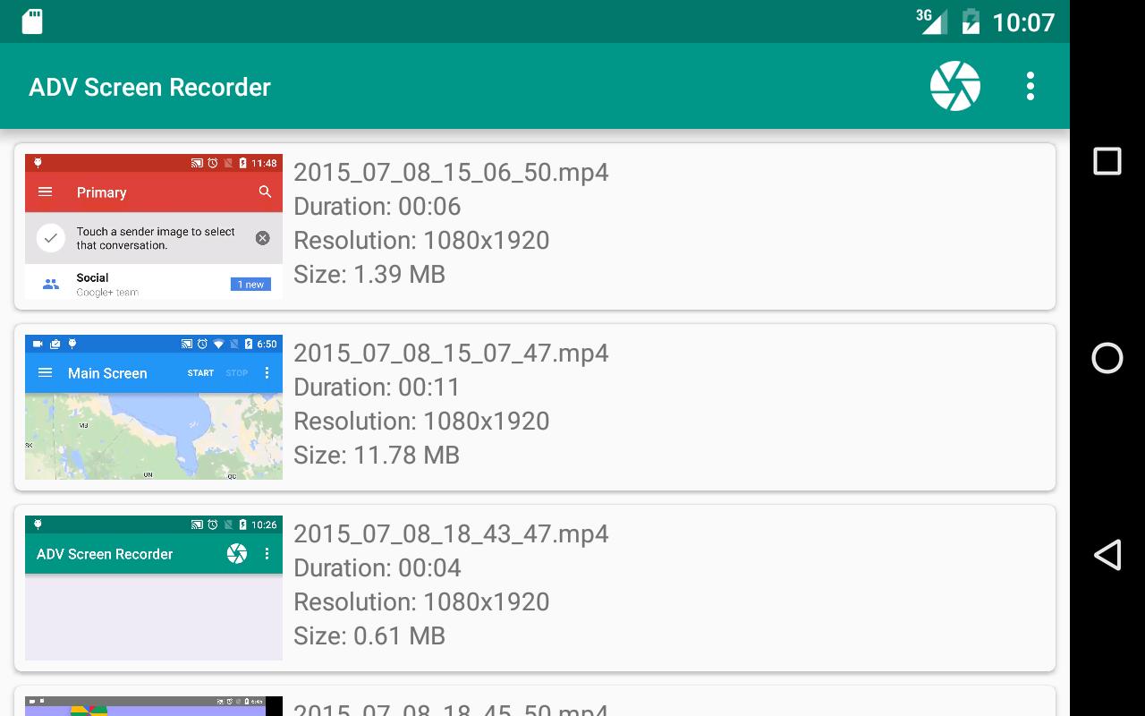 registrare lo schermo adv screen recorder